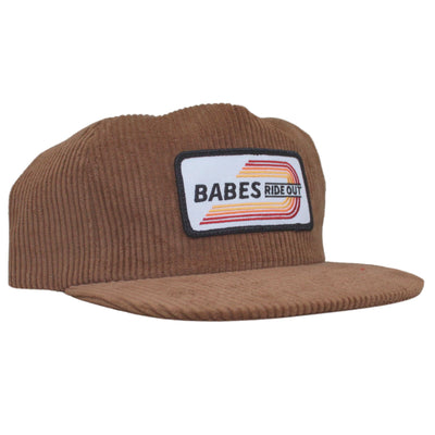 Stripes Corduroy Hat - Brown