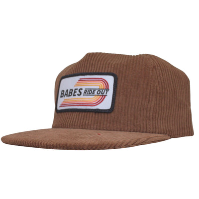 Stripes Corduroy Hat - Brown