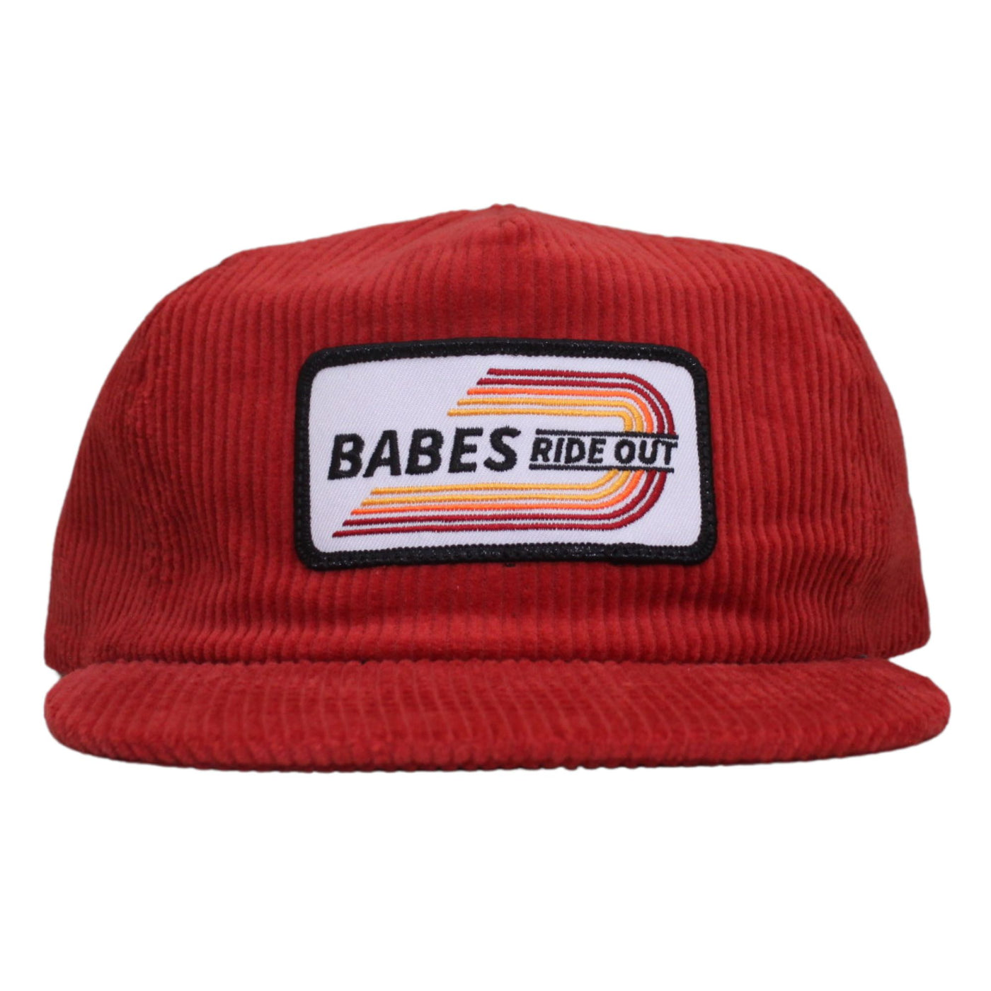 Stripes Corduroy Hat - Maroon